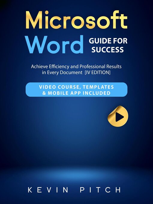 Title details for Microsoft Word Guide for Success by Kevin Pitch - Available
